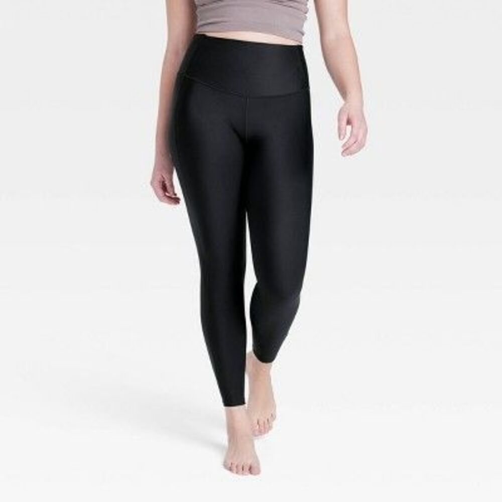All in Motion - Women's Effortless Support High-Rise 7/8 Leggings Black - Picture 2 of 4